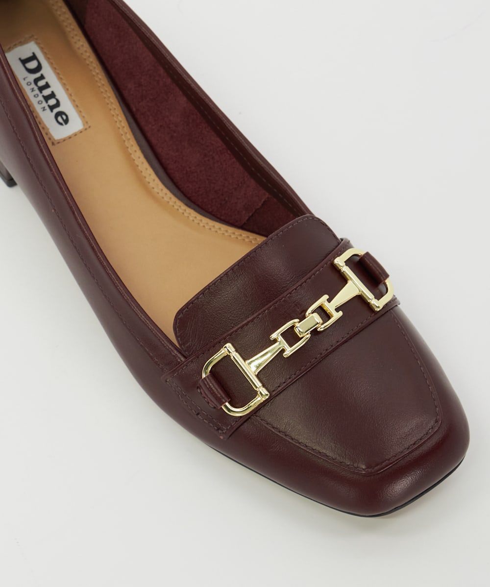 Dune guilt loafers red sale