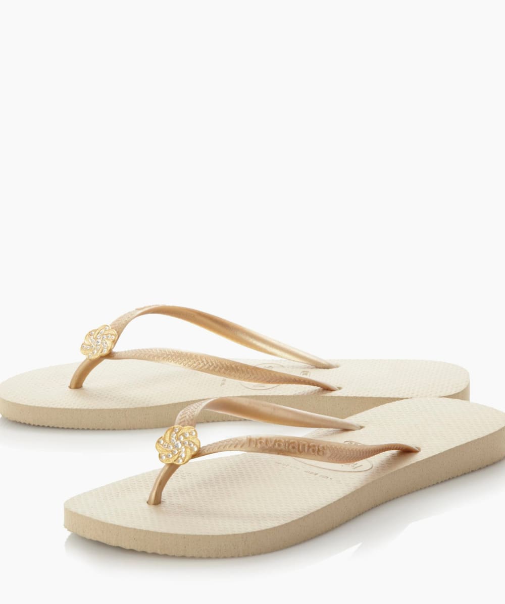 Women's embellished flip flops on sale
