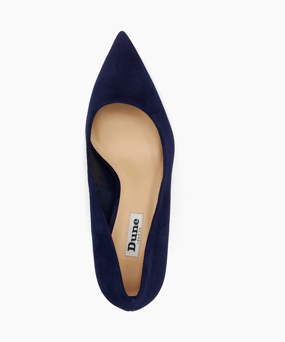 Dune blue suede shoes hotsell