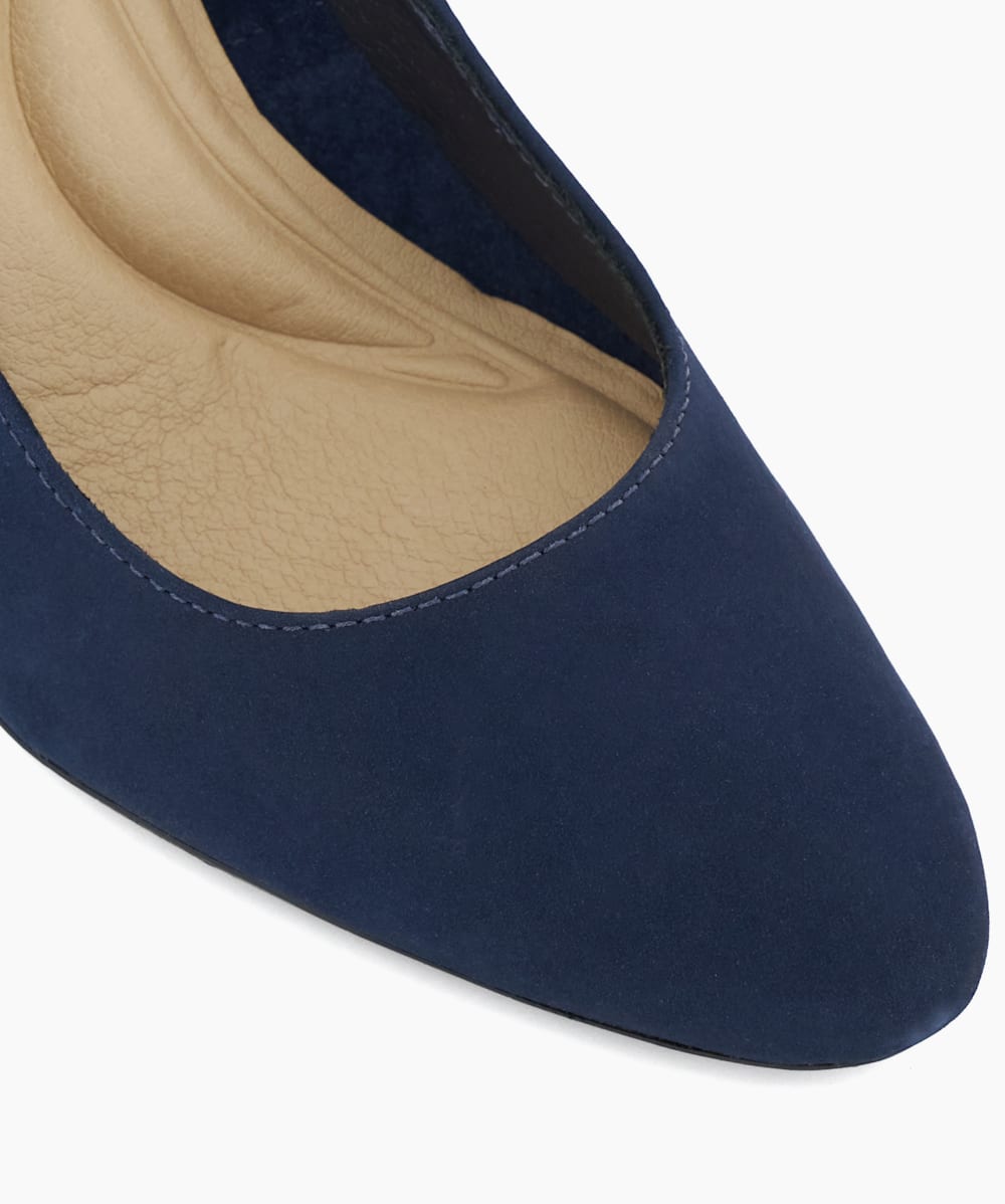 Dune navy sale court shoes