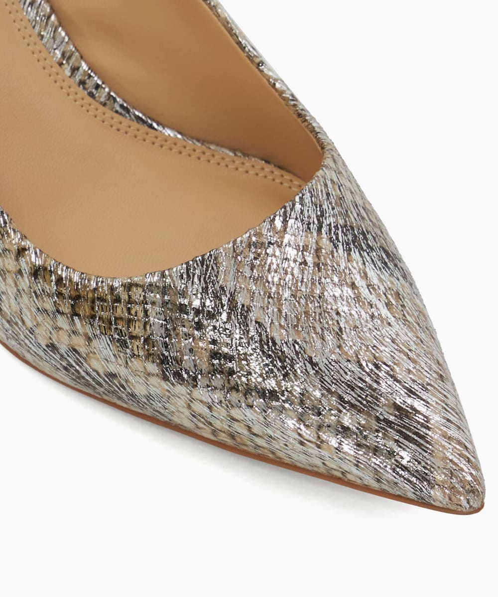 Metallic court shoes uk cheap