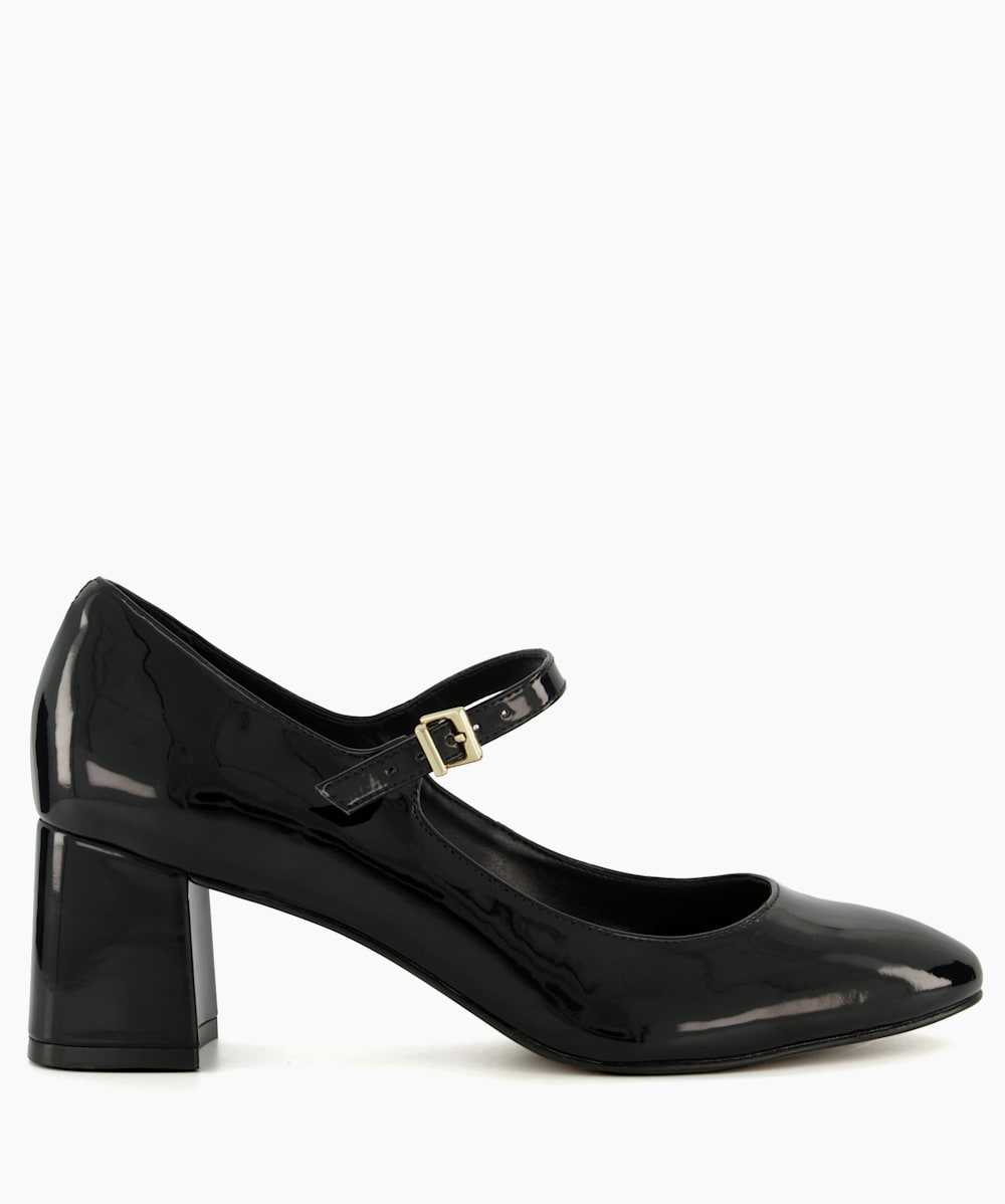 Black mary jane discount block heel shoes