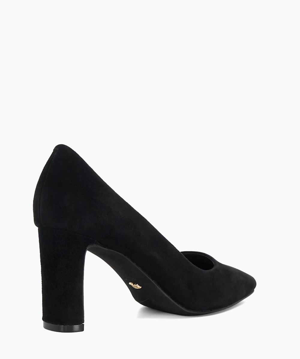 Dune block heel court shoes top