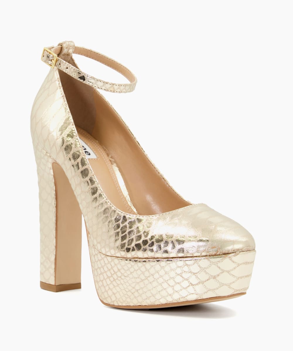 Platform court shoes with block heel outlet