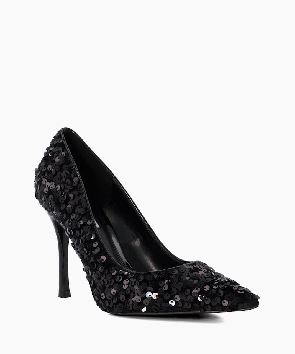 Womens black sale sequin shoes