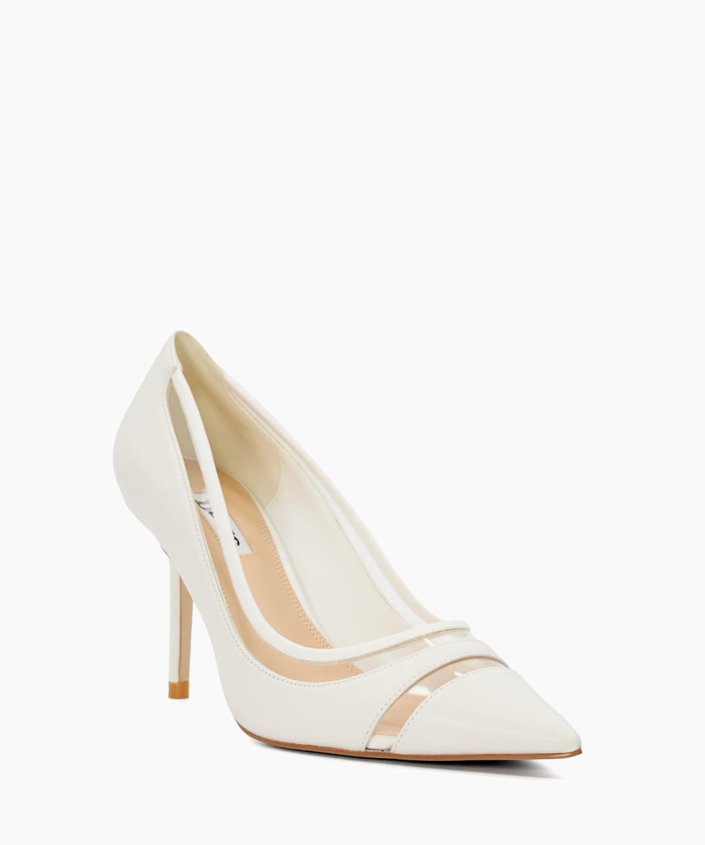 White vinyl hot sale heels