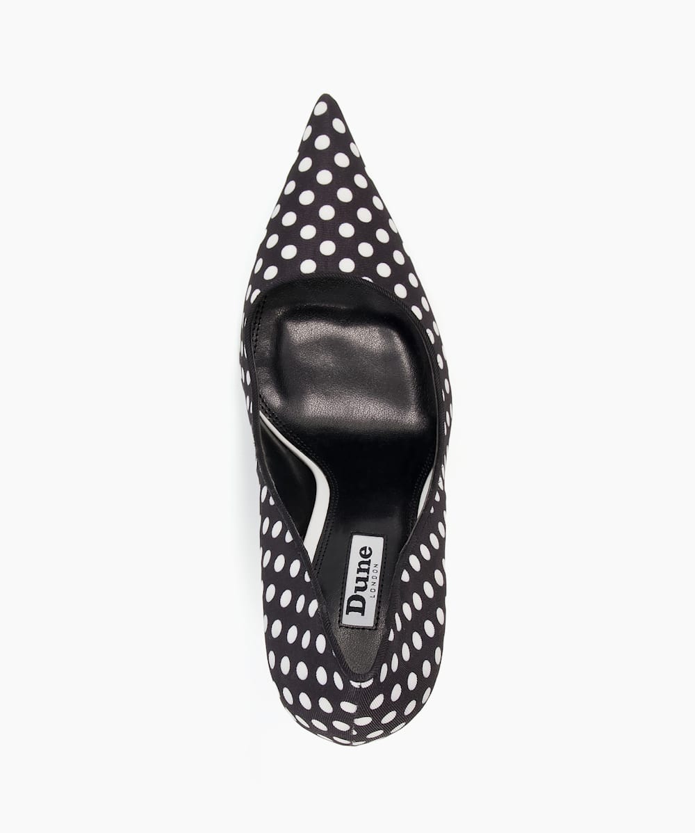 Spotty shoes black and white deals