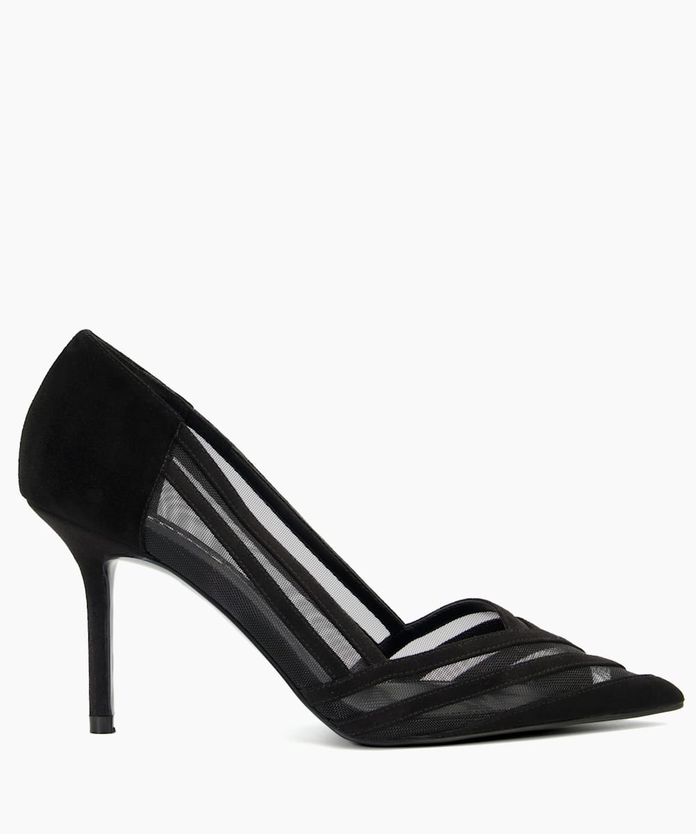 Mesh pumps black sale