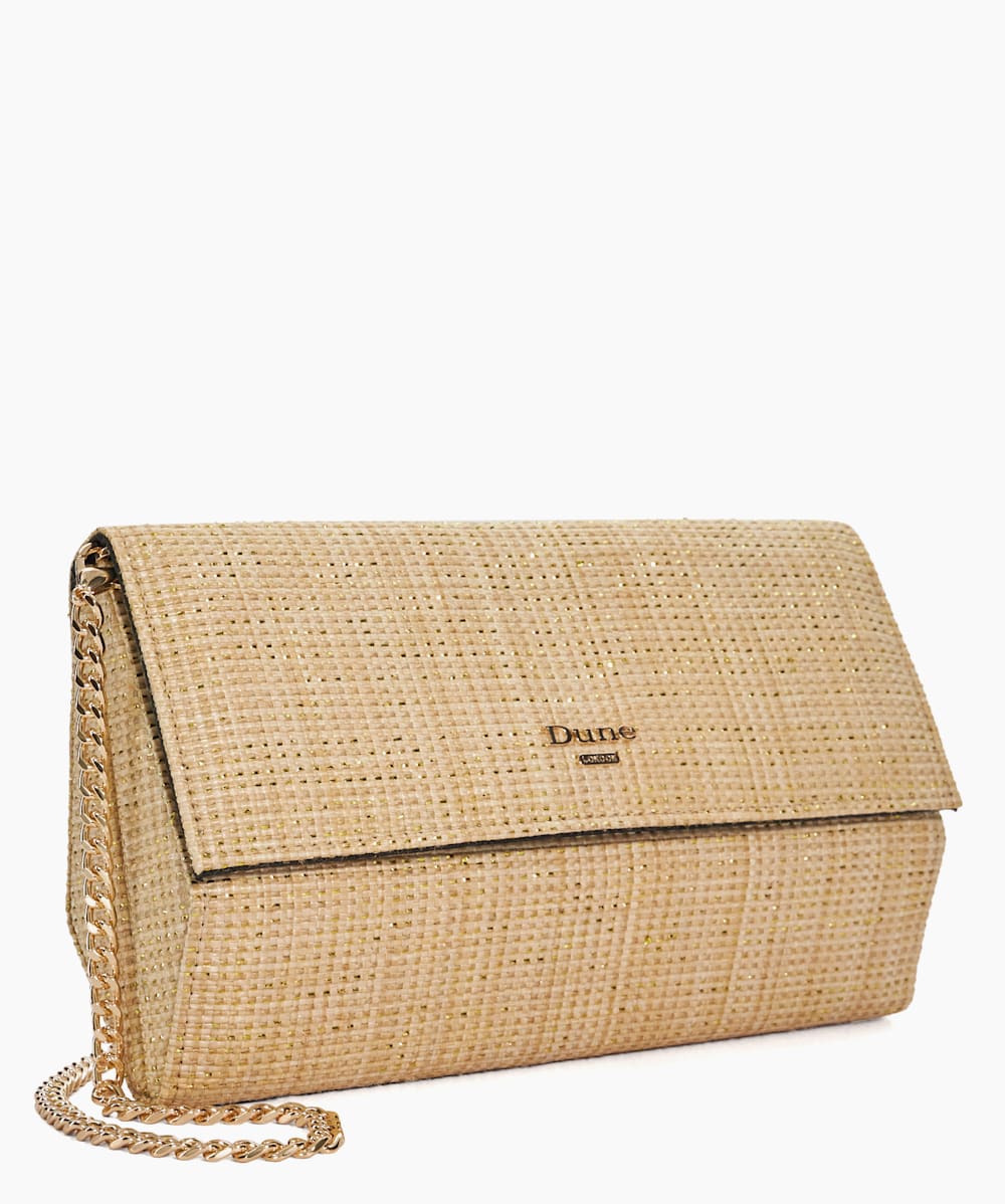 Ballads Gold Clutch Dune London