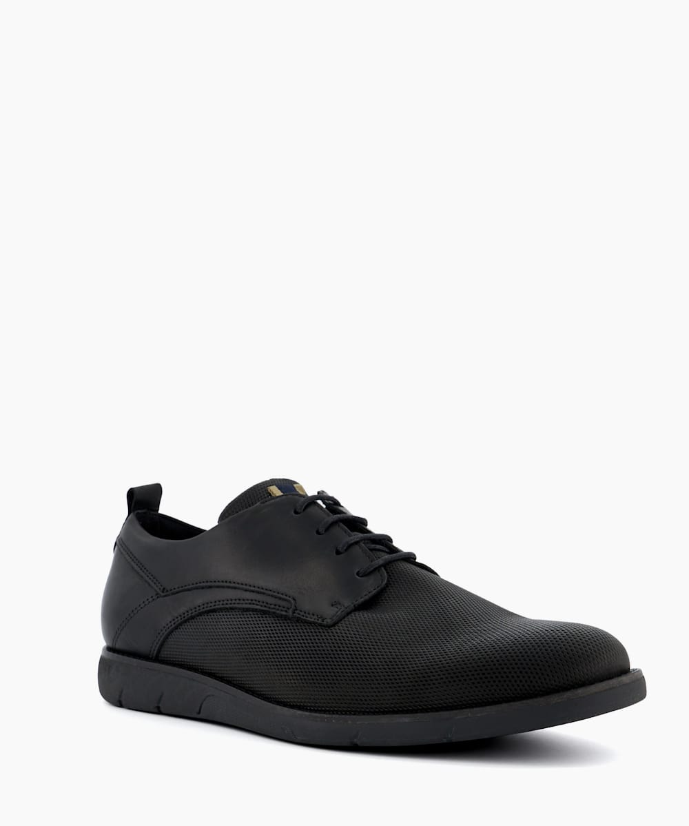 Barnabey Black Casual Gibson Shoes Dune London