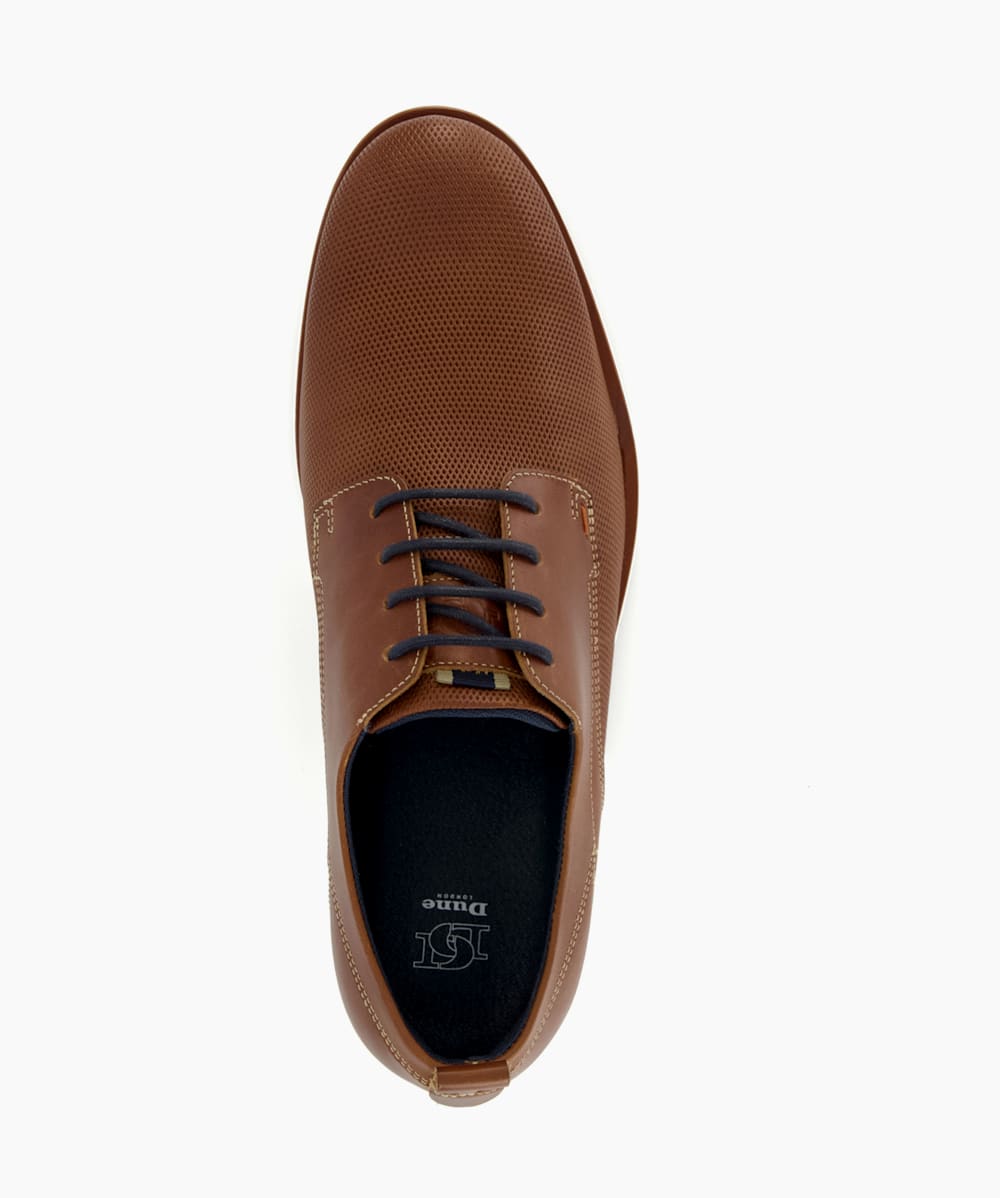 Barnabey Tan Casual Gibson Shoes Dune London
