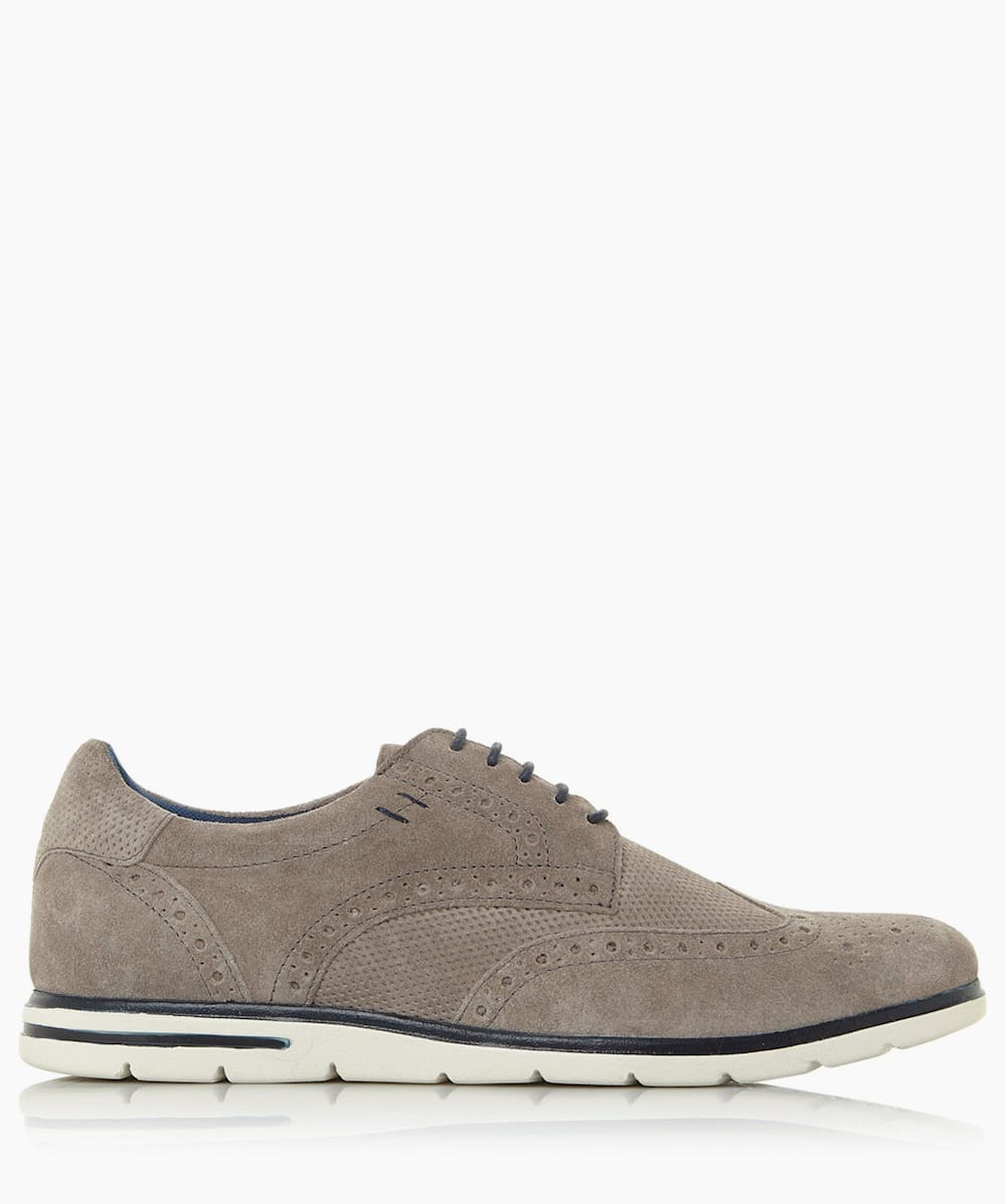 Grey suede brogues on sale