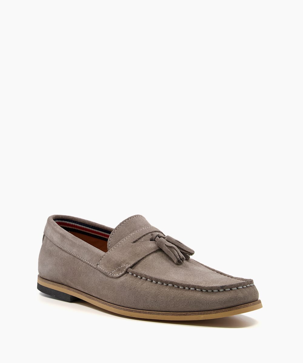Grey deals suede loafers