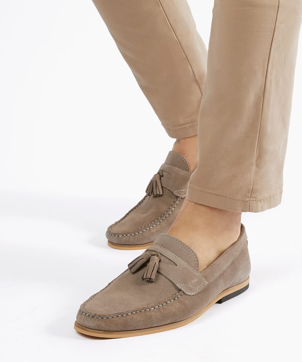 Stone suede clearance loafers