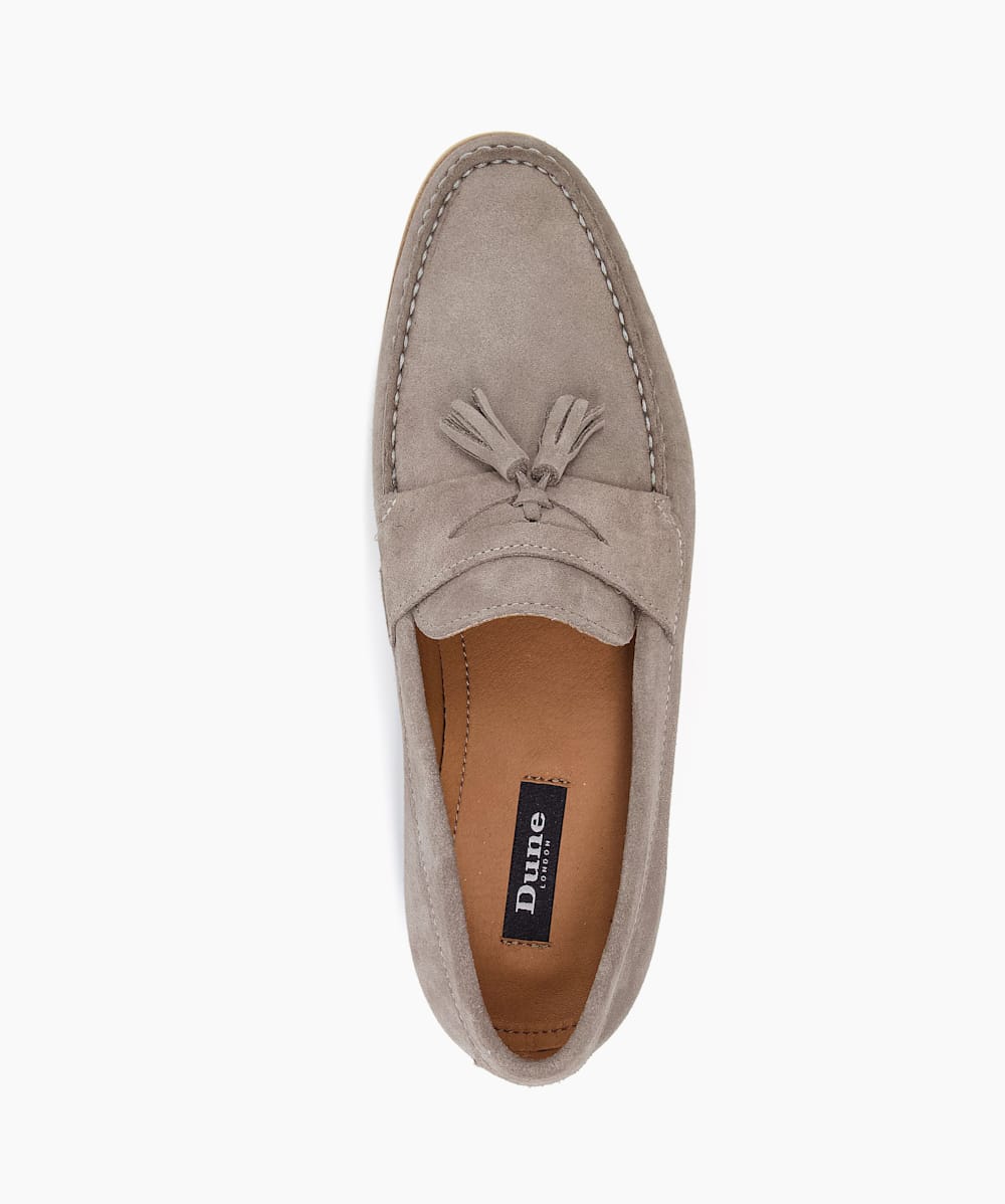 Dune online grey loafers