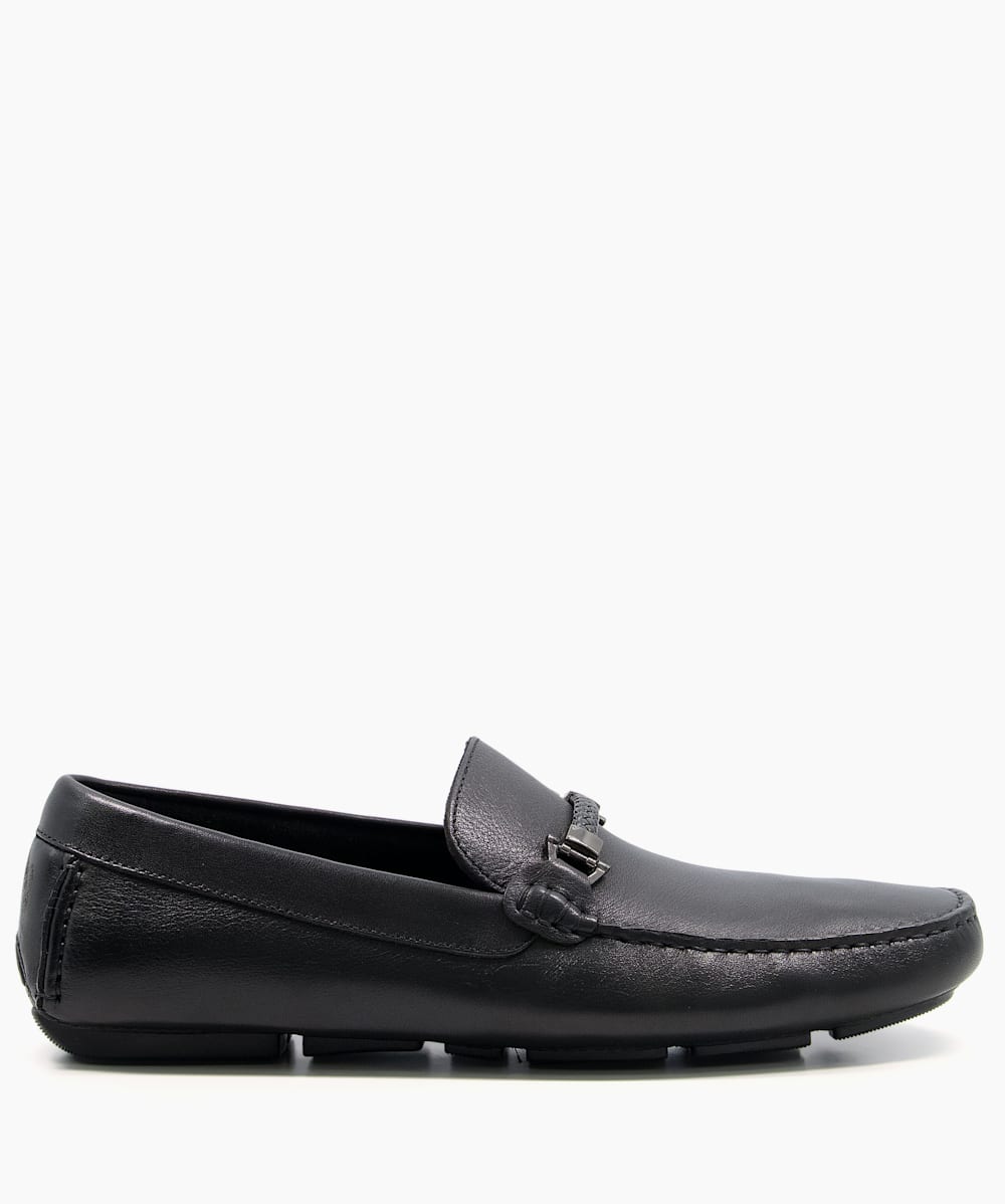 Dune barnacle leather driving loafers clearance