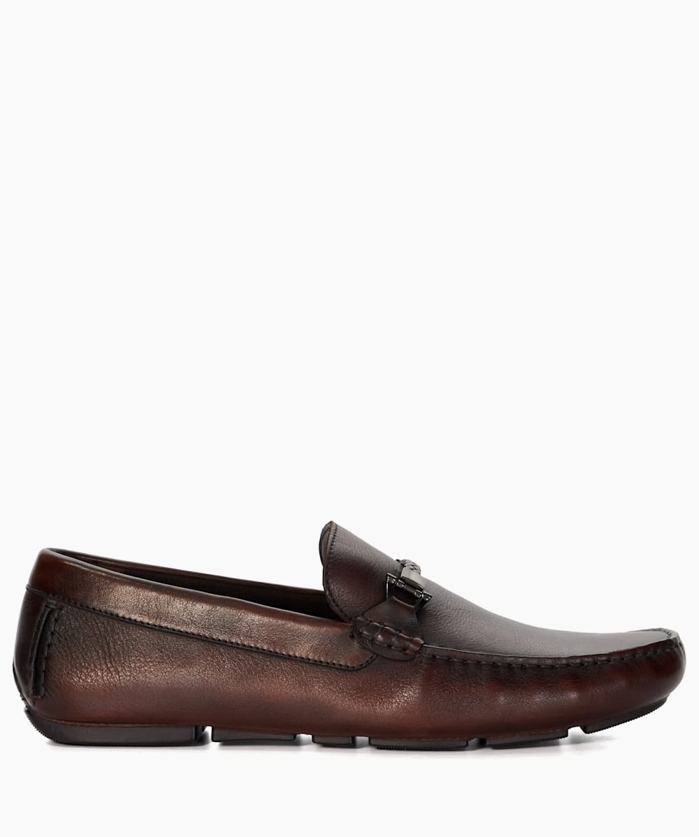 Dune barnacle leather driving cheap loafers