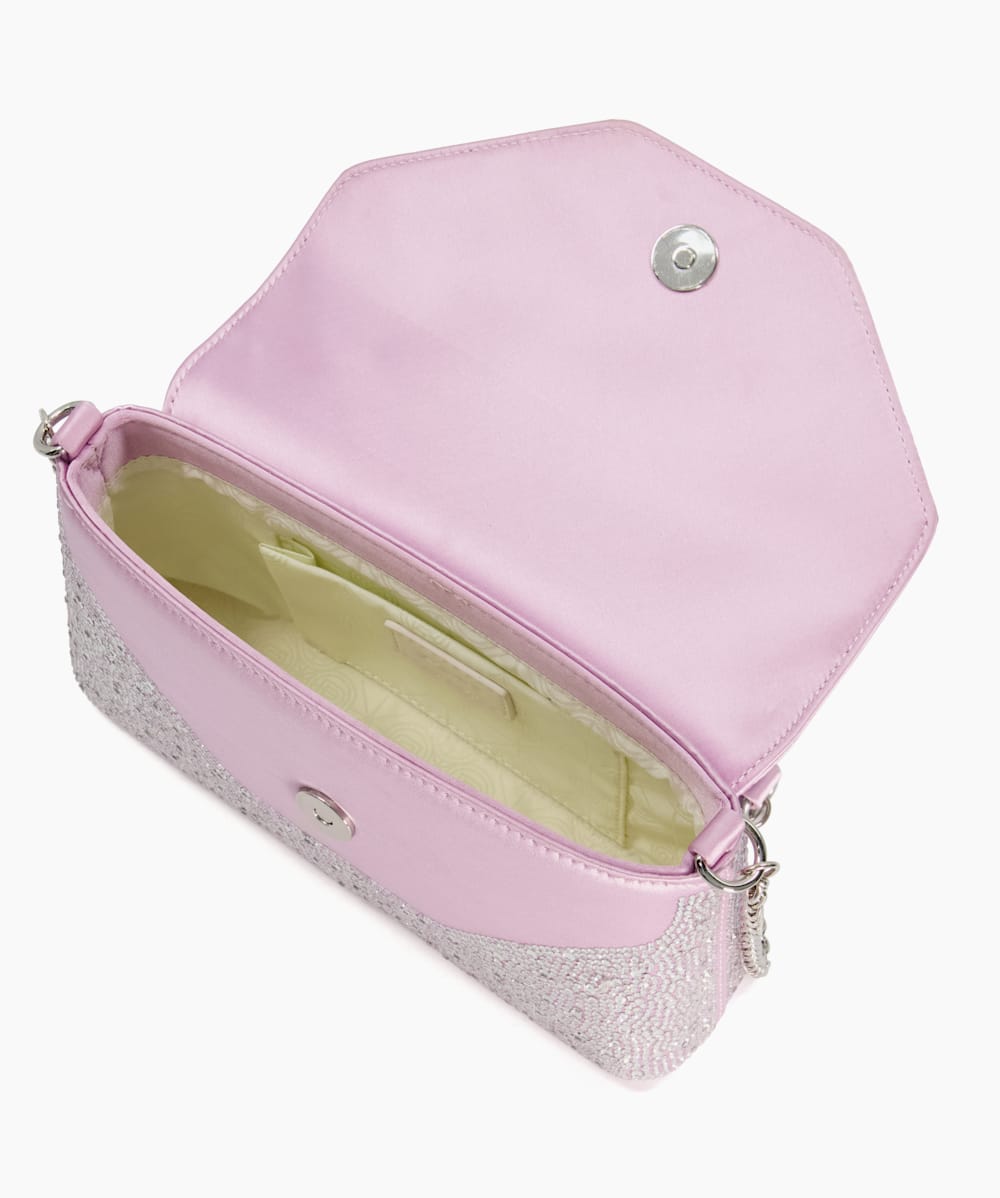 Light pink shop clutch purse