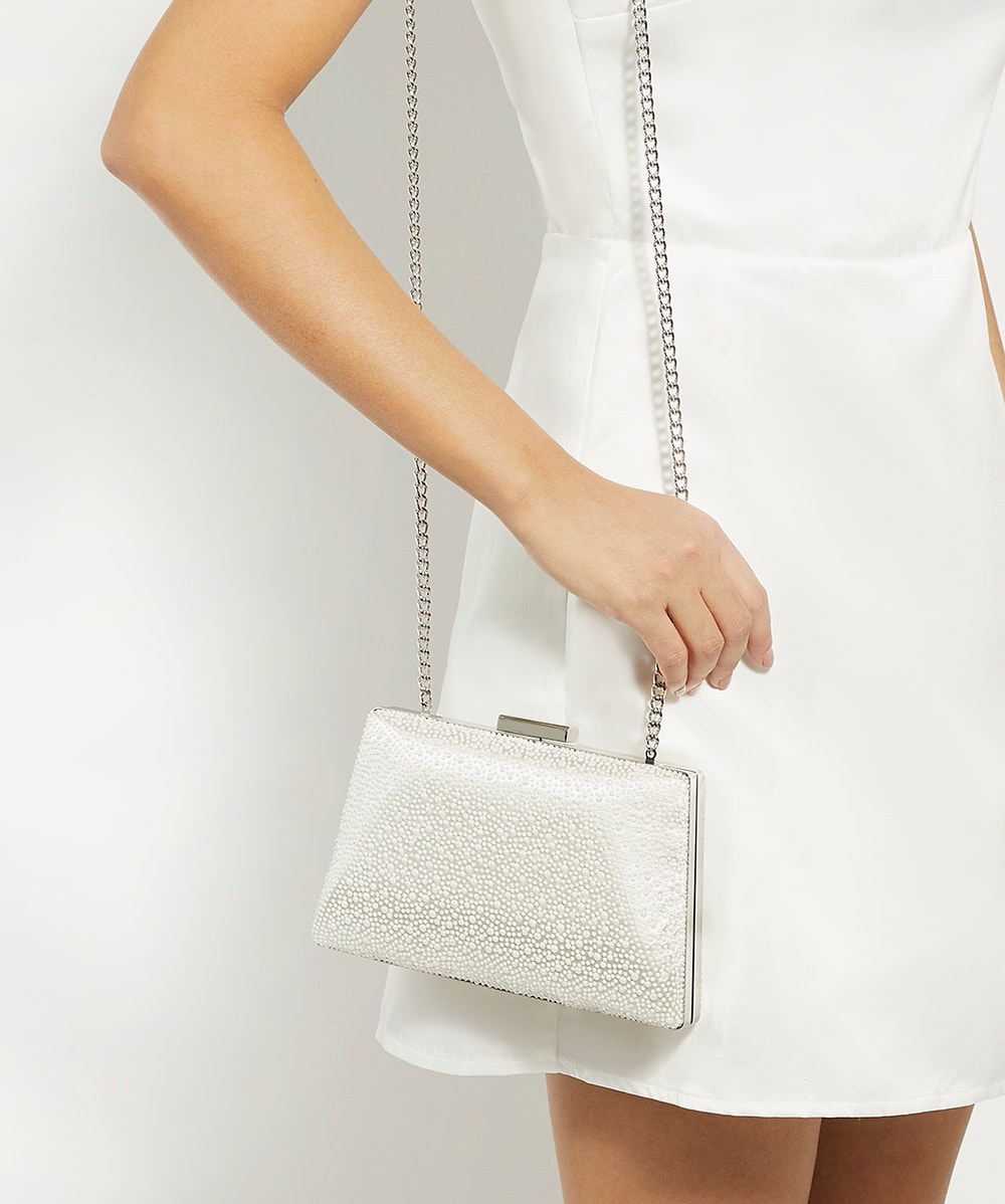 Ivory wedding clutch sale
