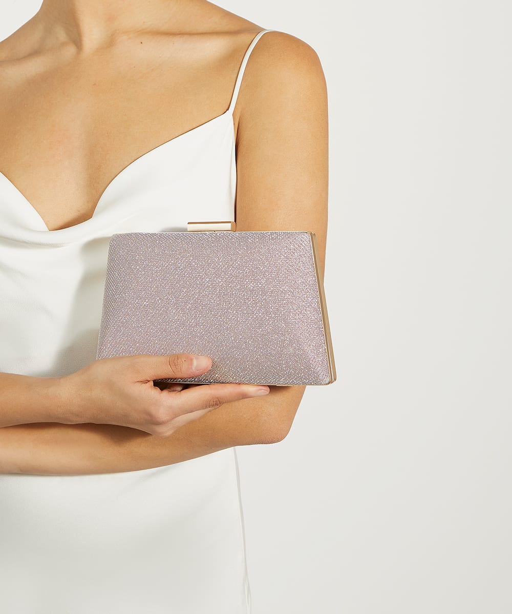 Clutch rose gold metallic online