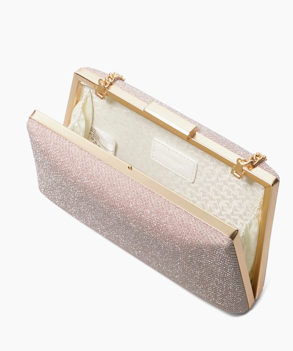Gold clutch bag dune deals