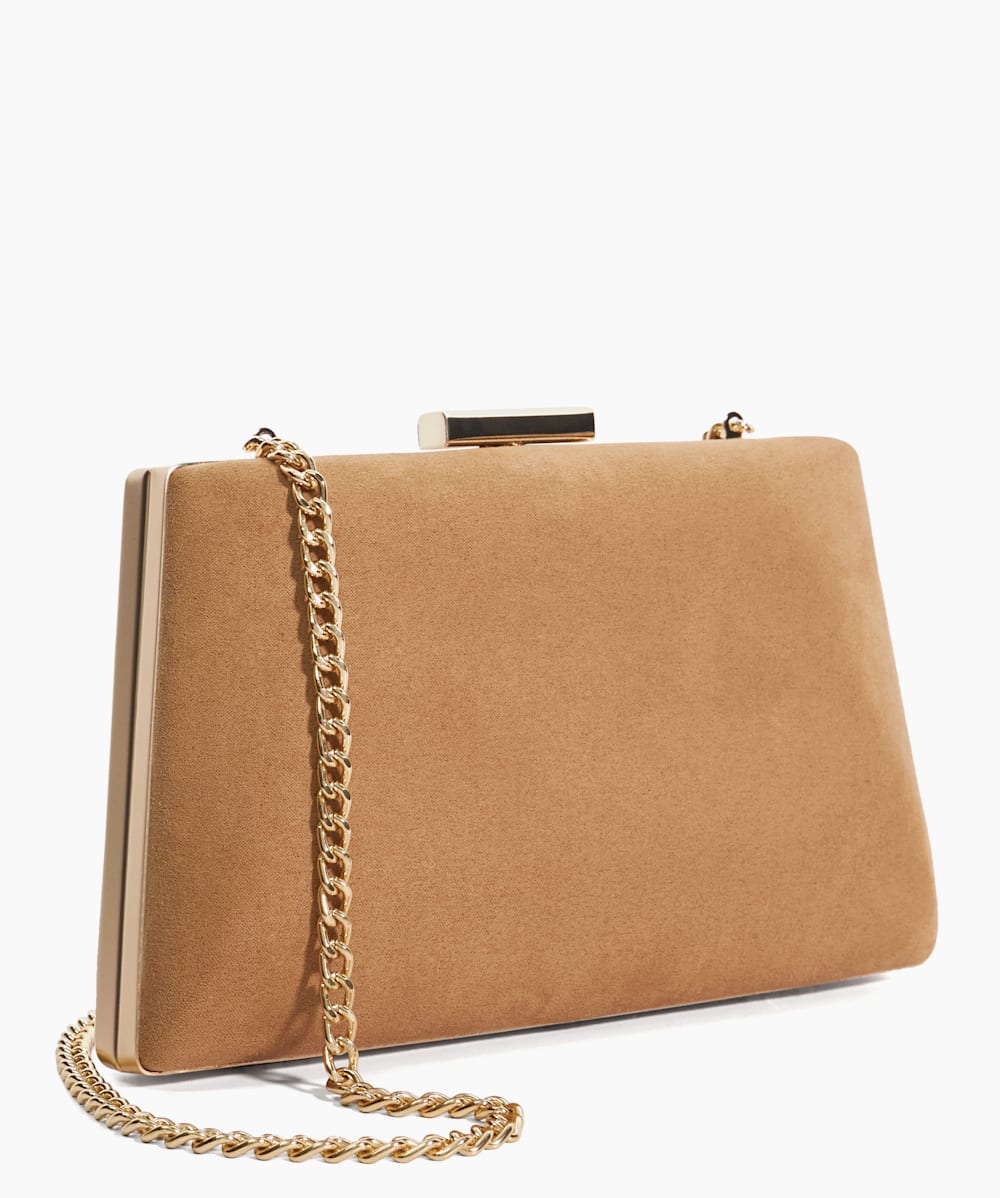 Camel clutch bag deals