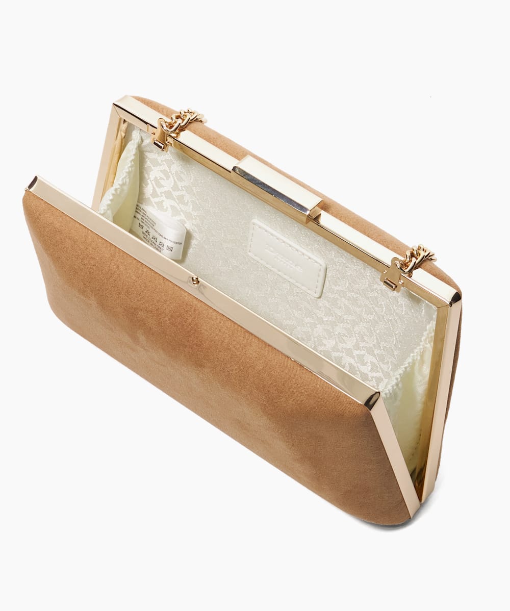 Camel coloured clutch bag outlet