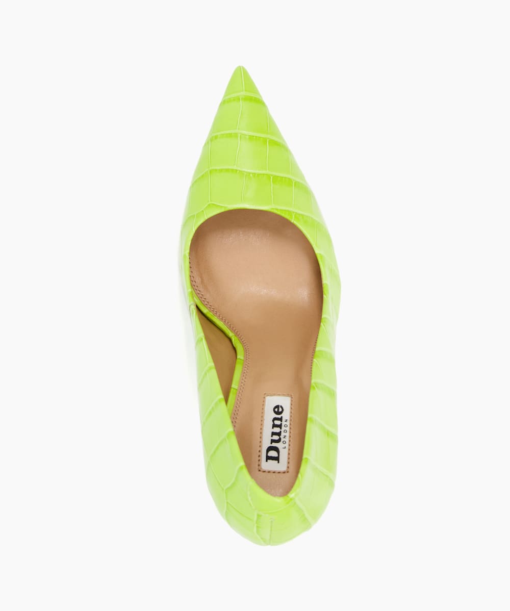 Dune clearance yellow heels