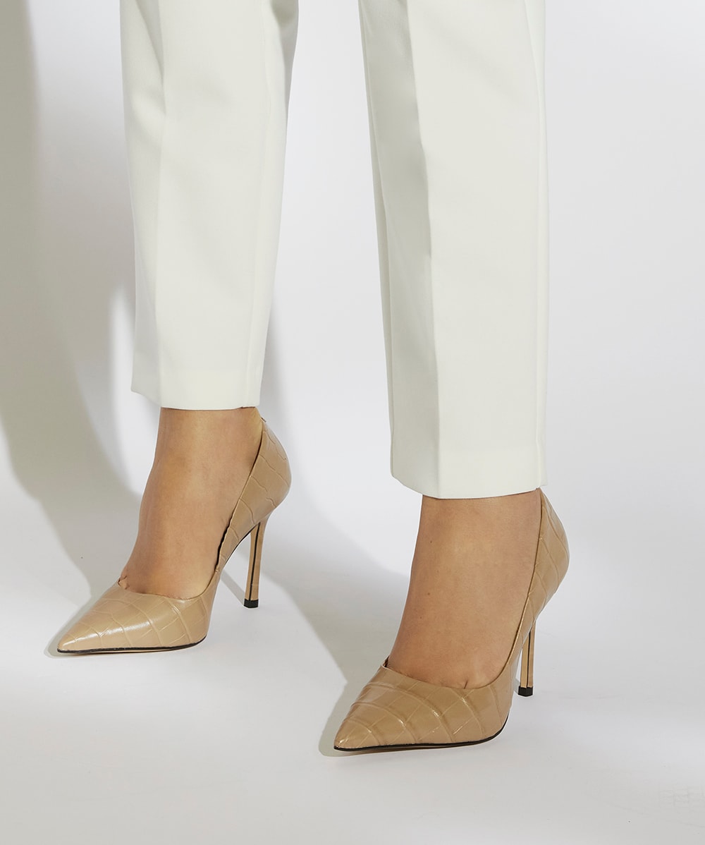 Taupe 2025 pointed heels