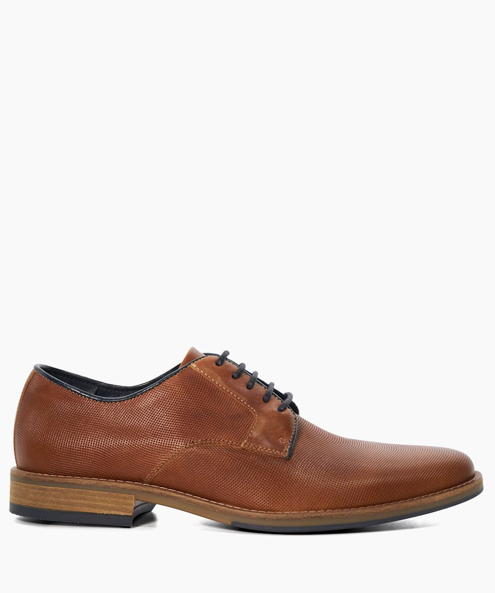 Smart leather shoes with perforations top