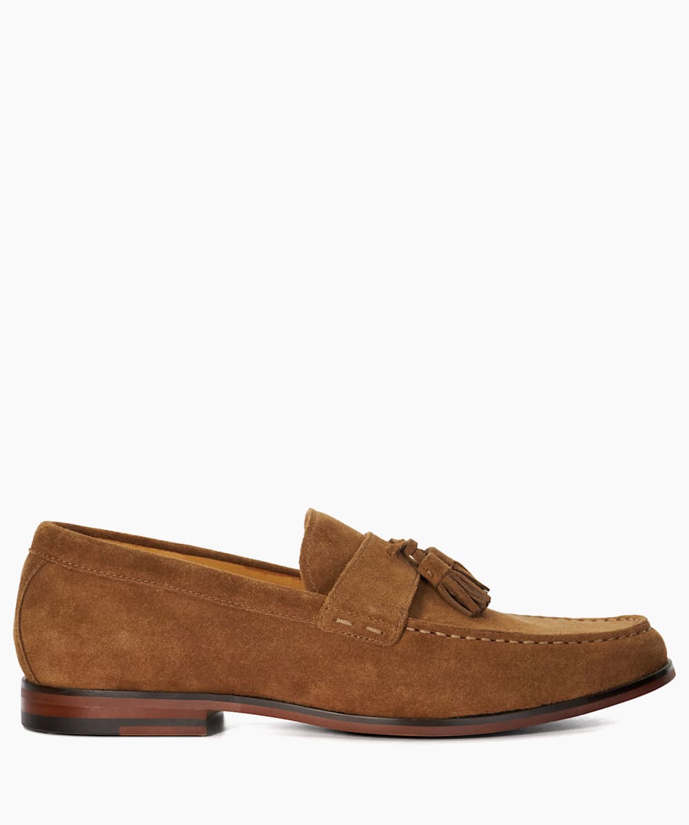 Mens tan sale tassel loafers