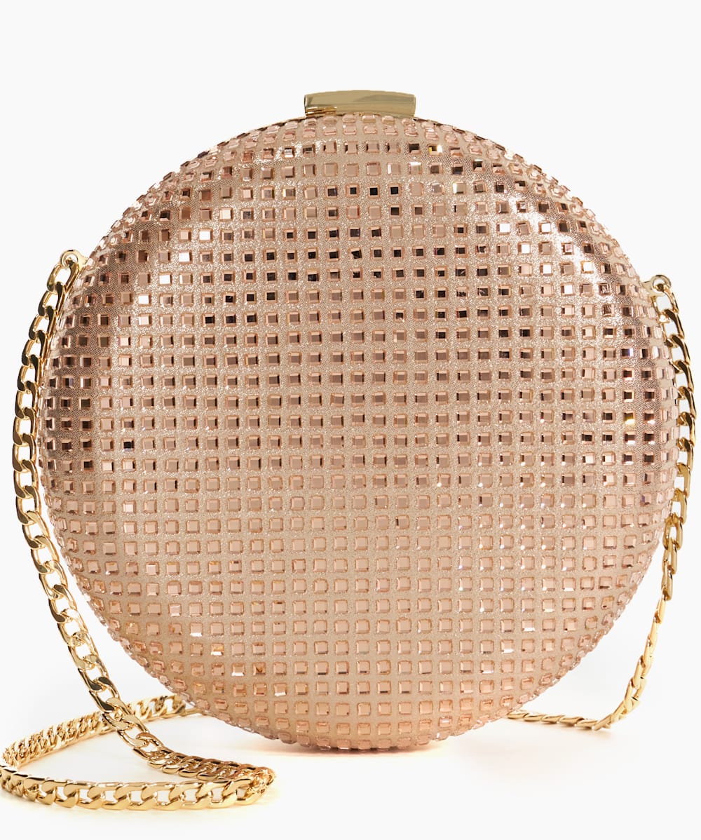 Circular best sale clutch bag