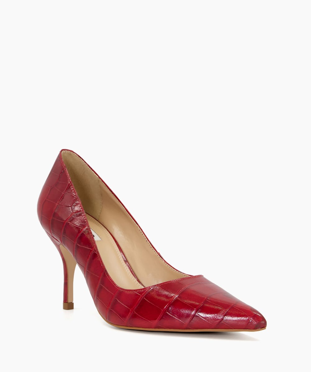 Red store dune shoes