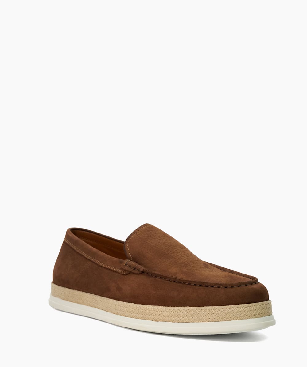 Bountii Brown Casual Nubuck Loafers Dune London