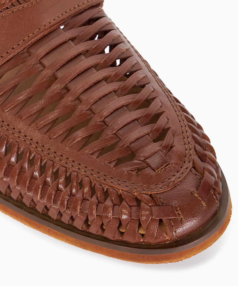 Mens tan online weave loafers