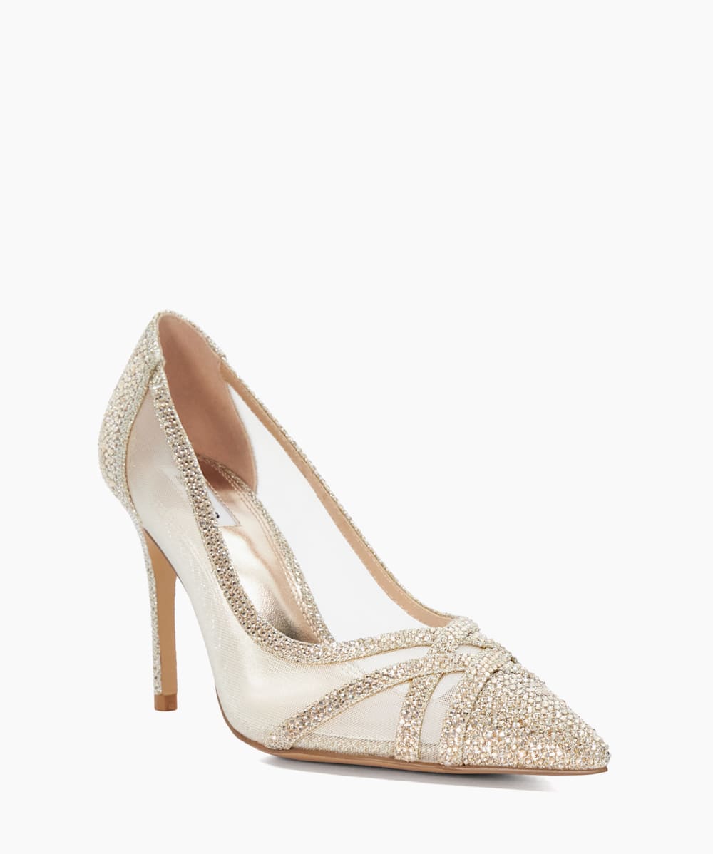 Sheer best sale mesh heels