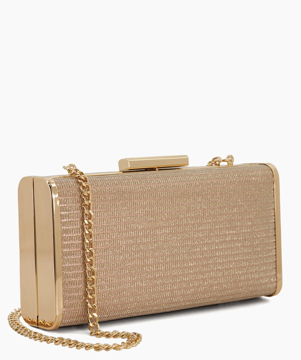 Rose gold box clutch bag store
