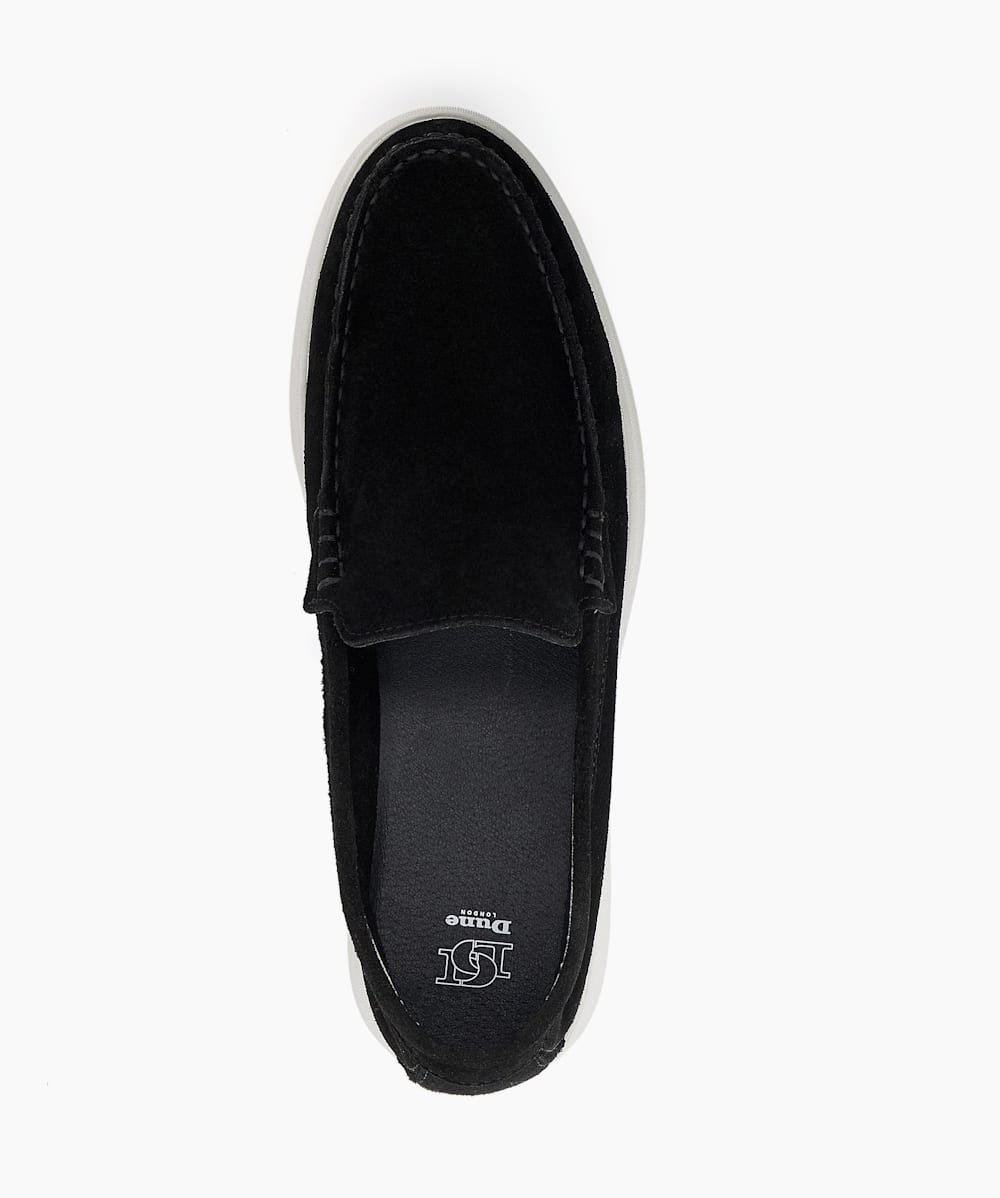 Dune guilt loafers black best sale