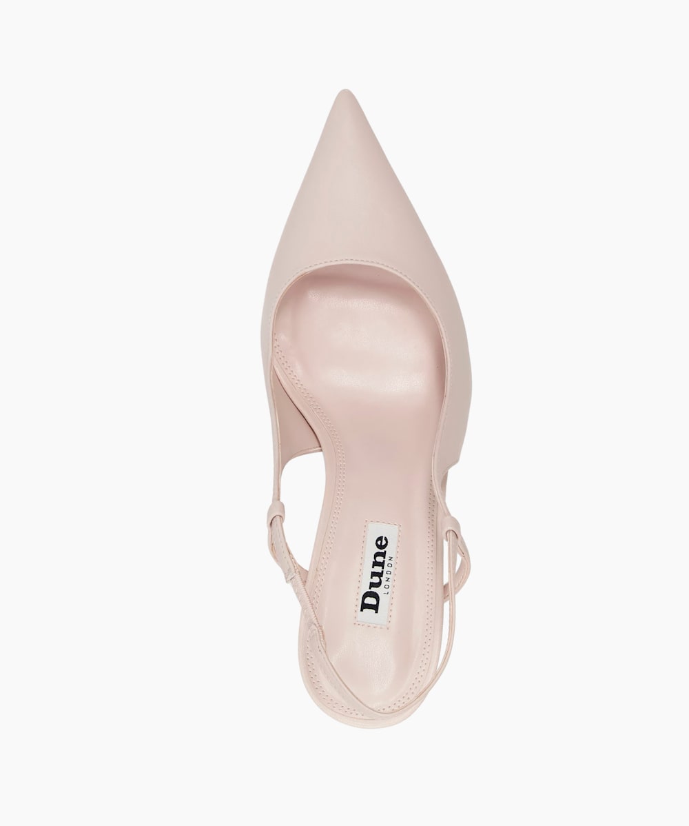 Dune pink court shoes top