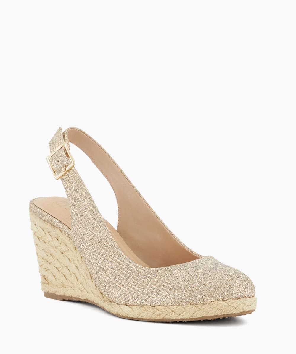 Rose gold closed toe wedges on sale
