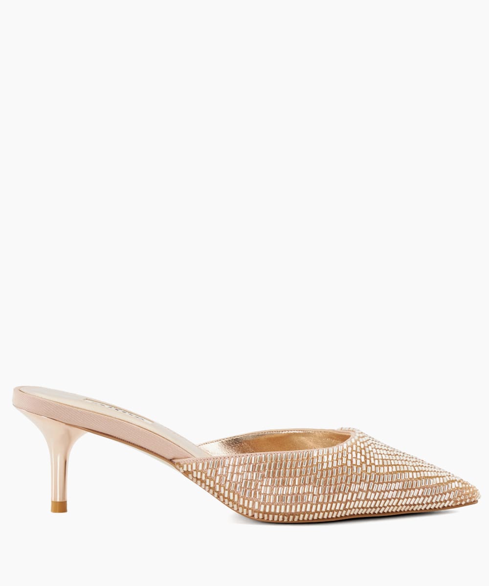 Dune gold mules deals