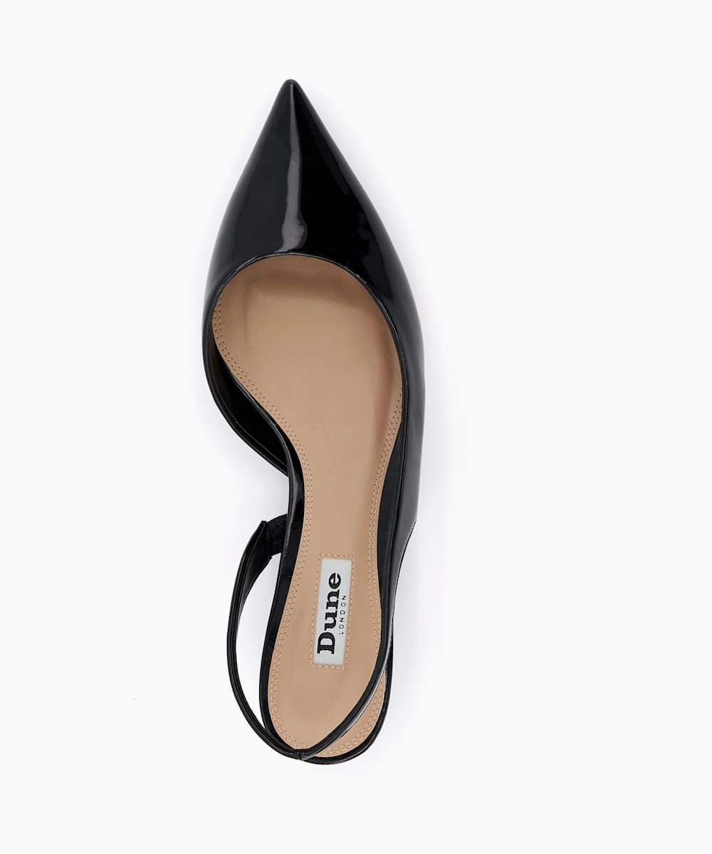 Dune kitten top heel court shoes
