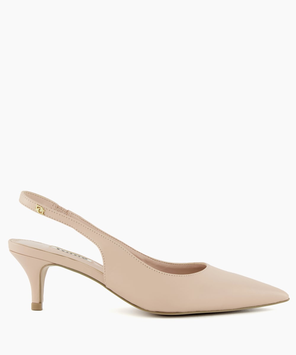 Sling back sale nude shoes