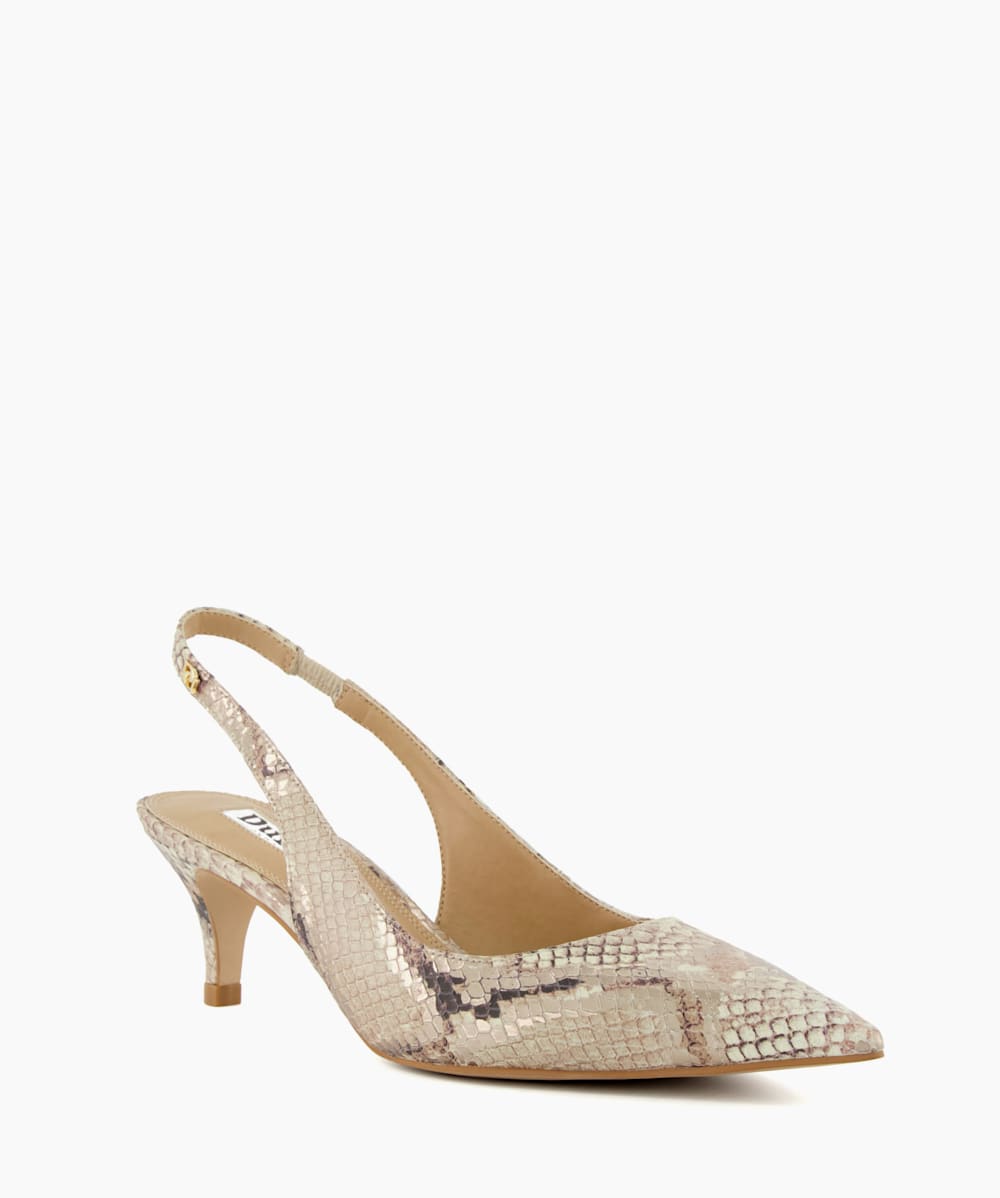 Dune snakeskin heels sales
