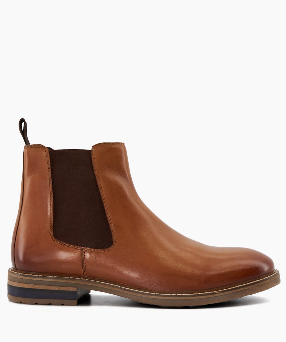 Mens tan hotsell chelsea boots sale