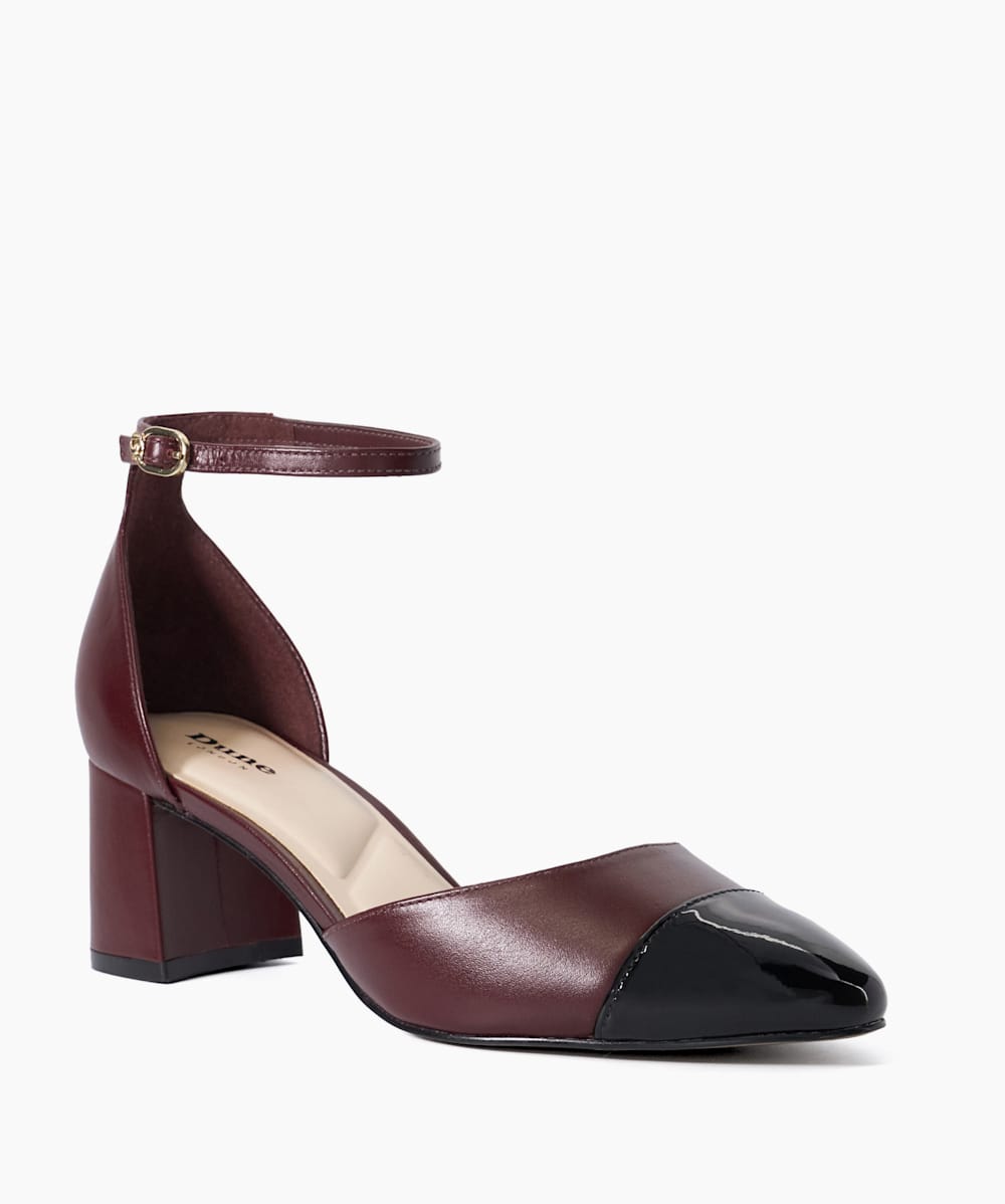 Burgundy court heels top