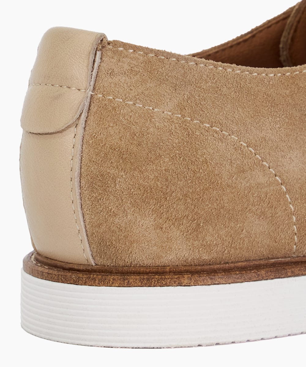 Careys Beige Casual Suede Lace Up Shoes Dune London