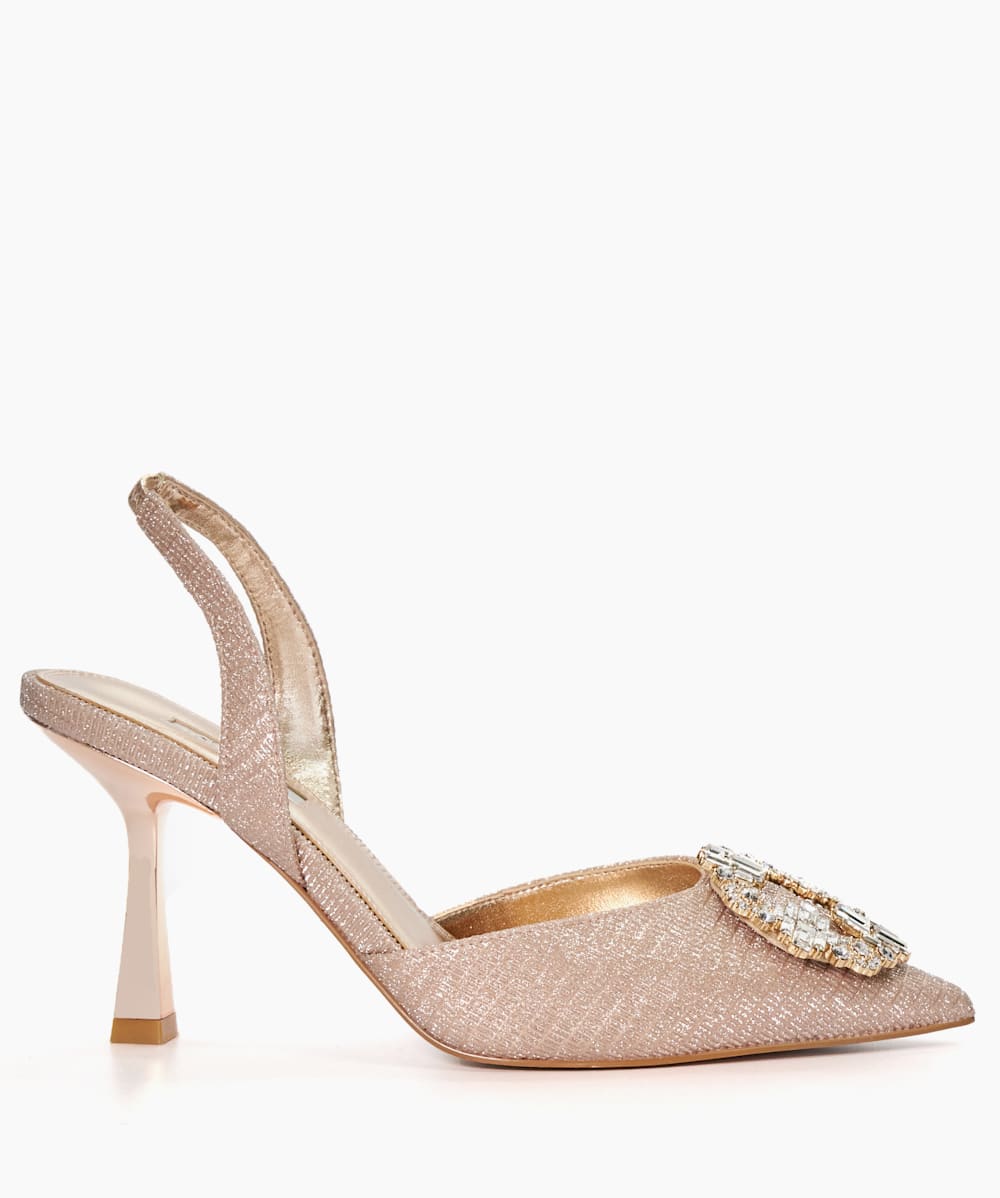 Rose gold slingbacks online