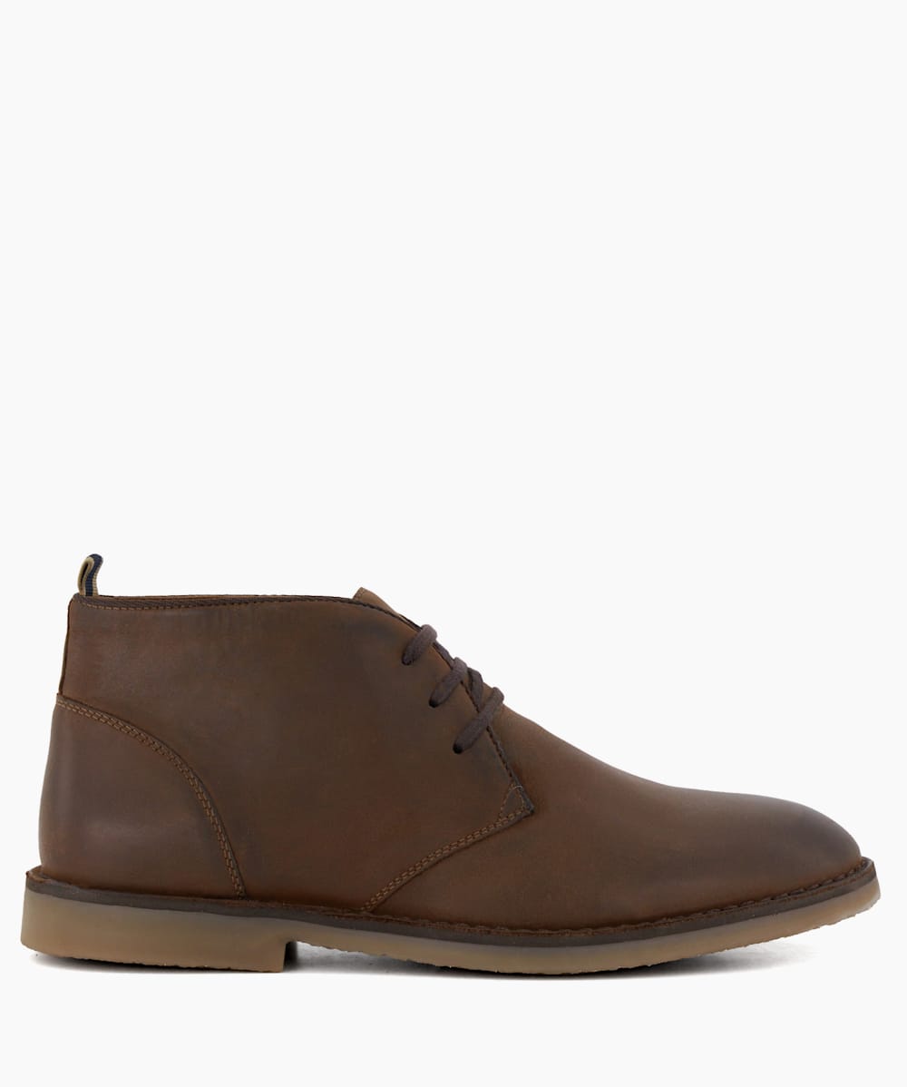 Cashed Brown Casual Chukka Boots Dune London