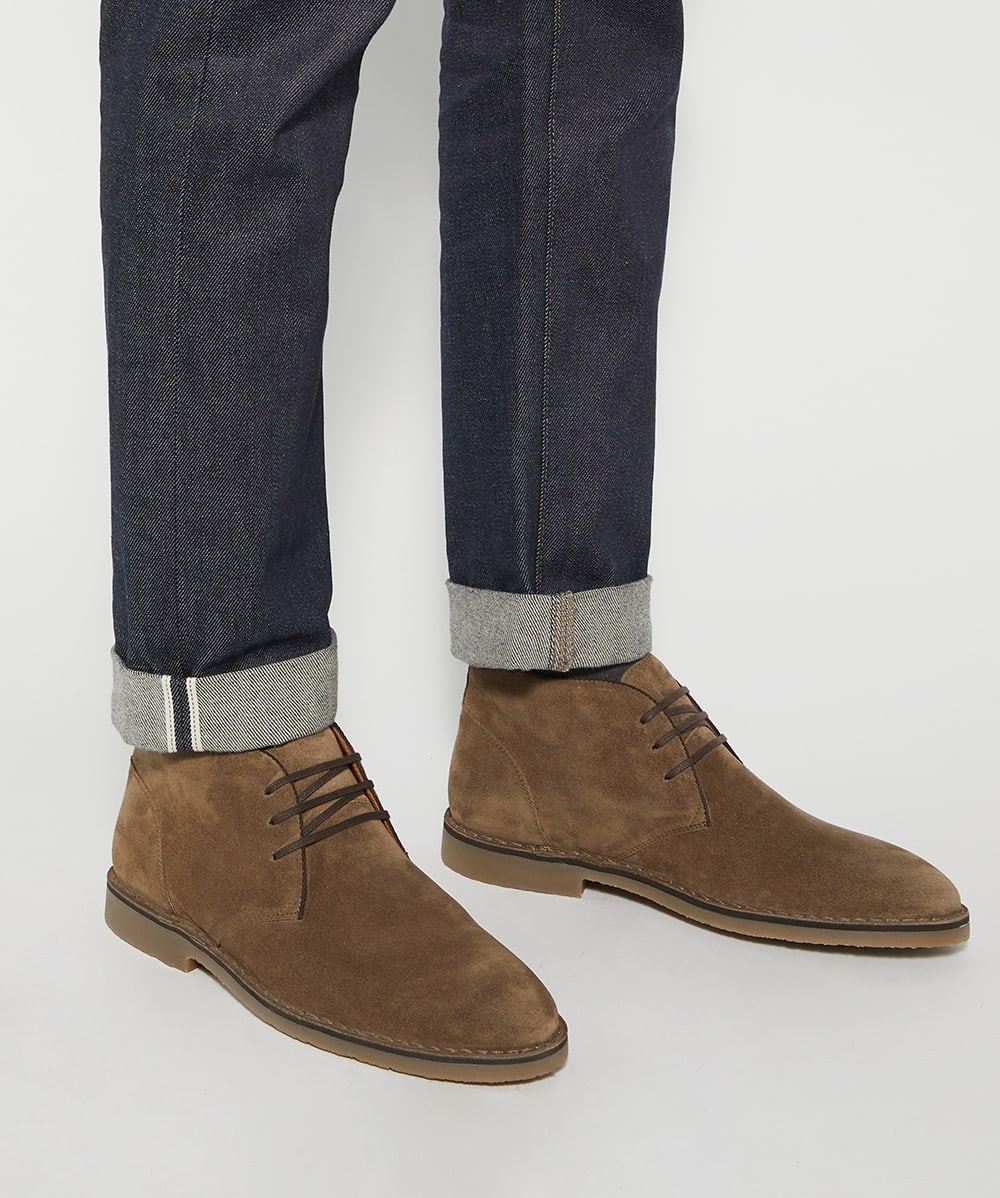 Taupe chukka boots clearance
